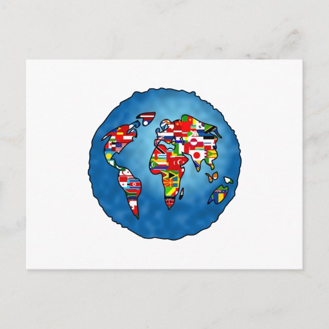 Cartão Postal Planeta Sinalizador (Frente)