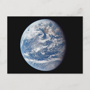 Cartão Postal Planeta Terra fotografado pela tripulação da Apoll