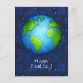 Cartão Postal Planeta Terra no Cartaz espacial