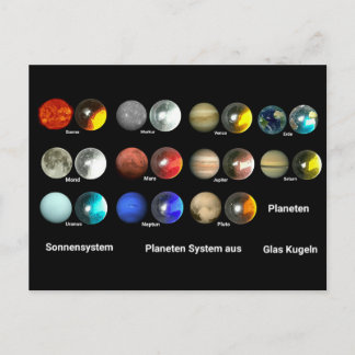 Cartão Postal Planeten des Sonnensystem