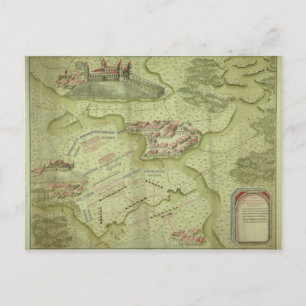 Cartão Postal Plano da Batalha de Mollwitz