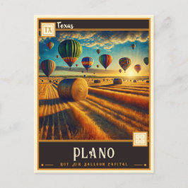 Cartão Postal Plano, Texas | Vintage