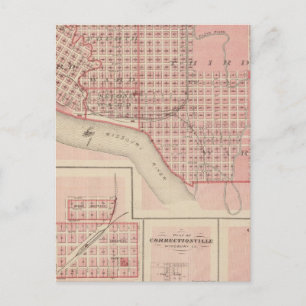 Cartão Postal Planos da cidade de Sioux, Le Mars