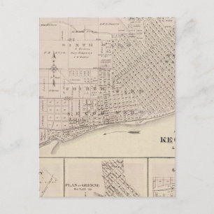 Cartão Postal Planos de Keokuk, Cidade da Floresta
