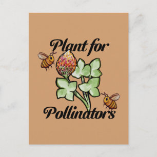 Cartão Postal Planta para Abelhas Polinizadoras