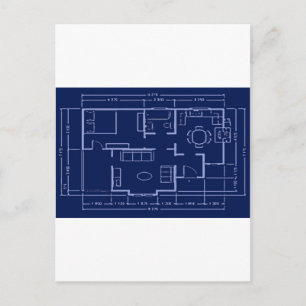 Cartão Postal planta - plano interno