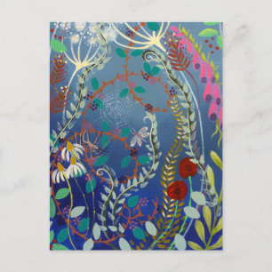 Cartão Postal Plantas Coloridas.