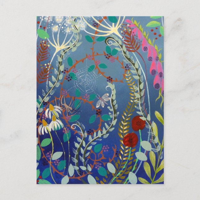 Cartão Postal Plantas Coloridas. (Frente)