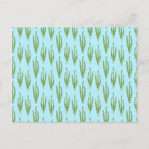 Cartão Postal Plantas de Oceano de Algas Verdes Amante da Nature
