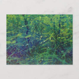 Cartão Postal Plantas verdes e luzes