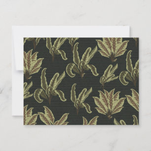 Cartão Postal Plantas Vintage Potted