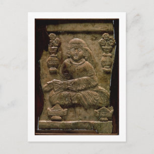 Cartão Postal Plaque abbaside, Iraque ou Irã, século 12 (marfim)