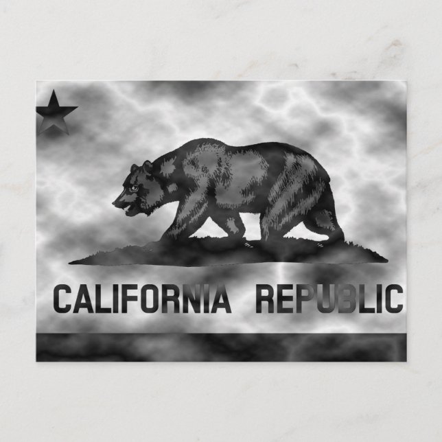 Cartão Postal Plasma California Flag (Frente)