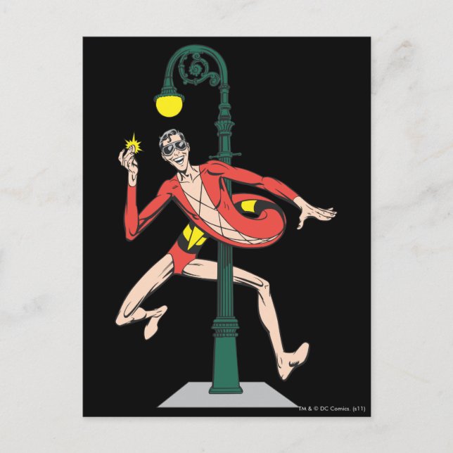 Cartão Postal Plastic Man Wraps Streetlight (Frente)