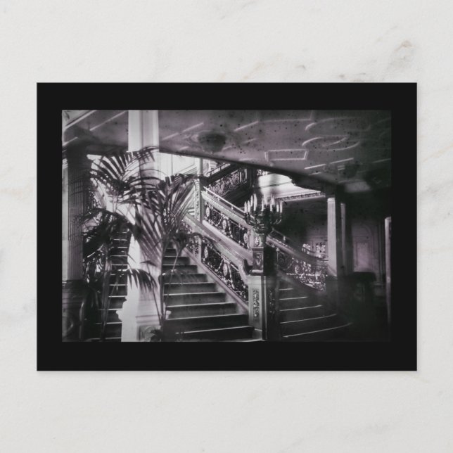 Cartão Postal Plataforma ornamentado do vão das escadas D (Frente)