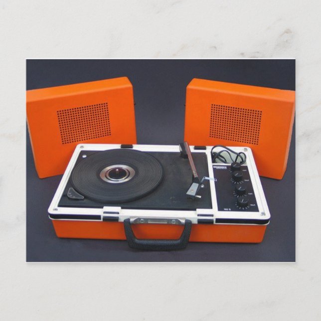 Cartão Postal platenspeler (Frente)