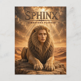 Cartão Postal Platô de Calcário Sphinx Cinema Escuro