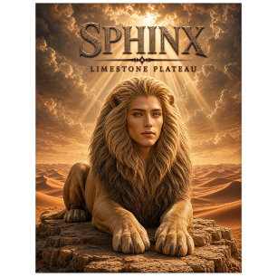 Cartão Postal Platô de Calcário Sphinx Cinema Escuro