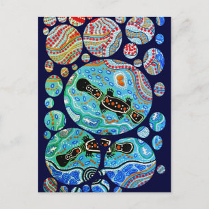 Cartão Postal Platypus Dreaming Postcard
