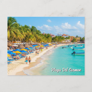 Cartão Postal Playa Del Carmen Mexico Viagem Beach