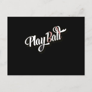 Cartão Postal Playball Beisebol e Softbol