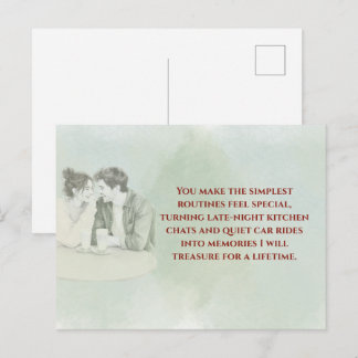 Cartão Postal Playful & Funny Love Quote Postcard | Laughing Cou