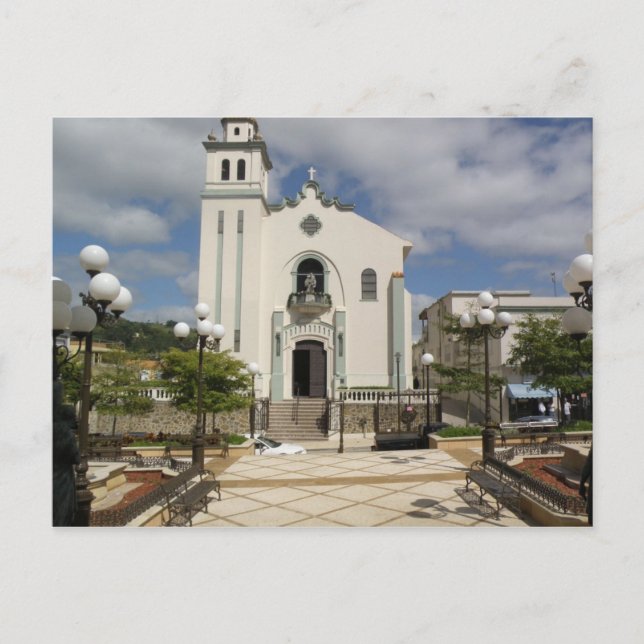 Cartão Postal Plaza de Barranquitas (Frente)
