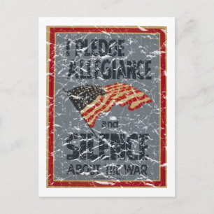 Cartão Postal Pledge Leiance - 1941 - angustiado