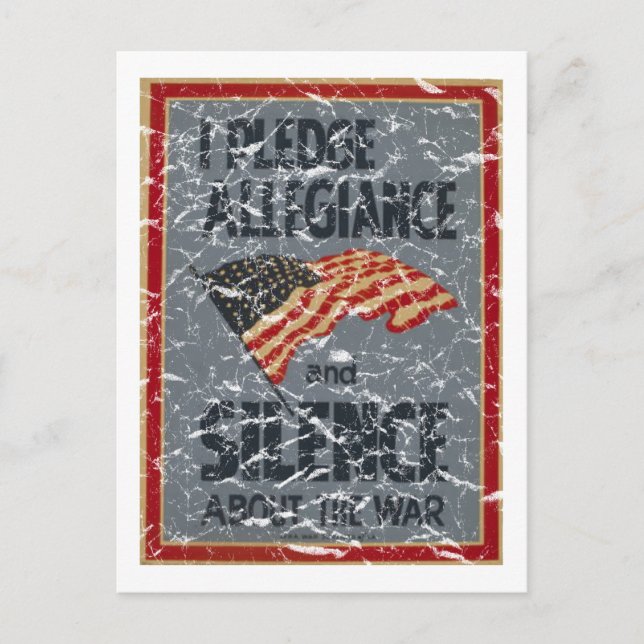 Cartão Postal Pledge Leiance - 1941 - angustiado (Frente)