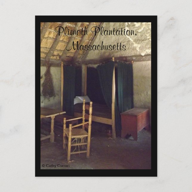 Cartão Postal Plimoth Plantation, Massachusetts (Frente)