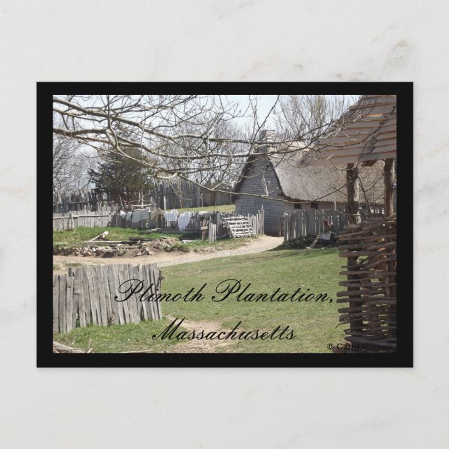 Cartão Postal Plimoth Plantation, Massachusetts (Frente)