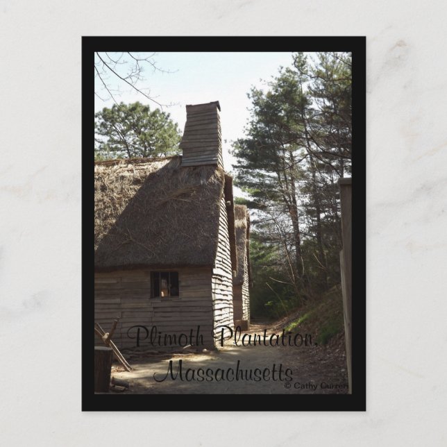 Cartão Postal Plimoth Plantation, Massachusetts (Frente)