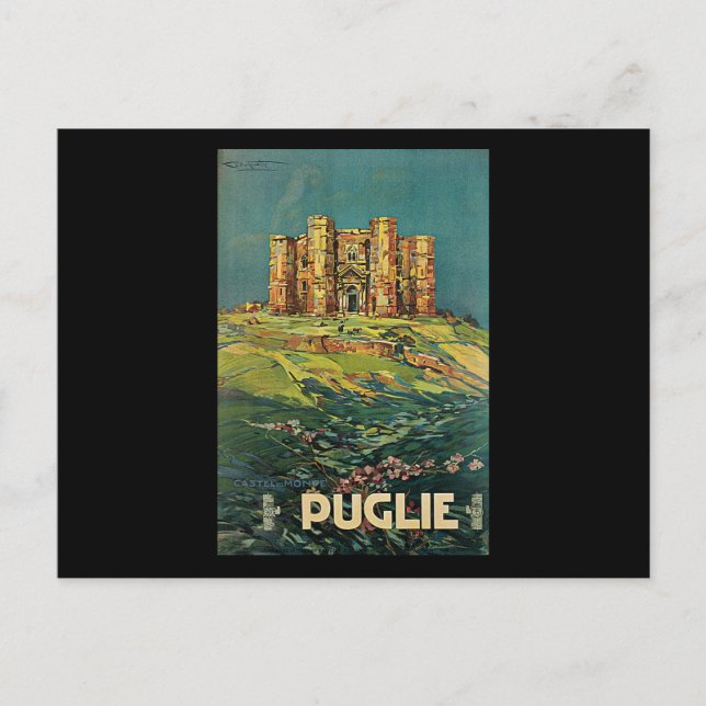 Cartão Postal Plinio Codognato Pugile Castel Del Monte (Frente)