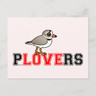 Cartão Postal Plovers Love