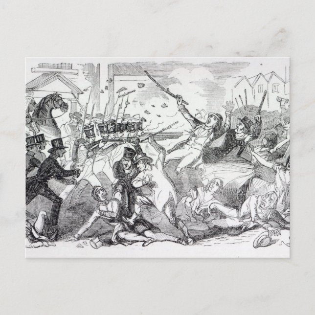 Cartão Postal Plug Plot Riot em Preston (Frente)