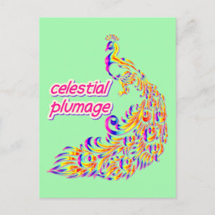Cartão Postal plumagem celestial