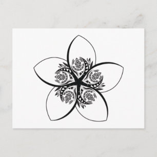 Cartão Postal plumeria