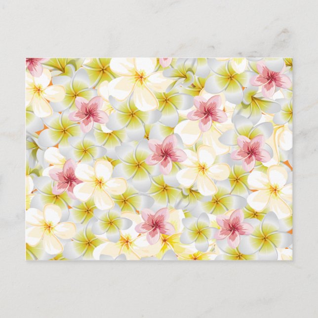 Cartão Postal Plumeria Me Ama (Frente)