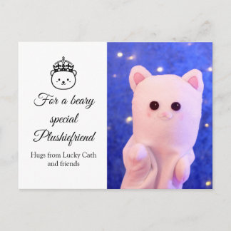 Cartão Postal Plushiemail Real Profissional de Script Elegante C