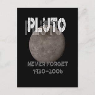 Cartão Postal Plutão do Planeta (1930-2006) Nunca se Esquece