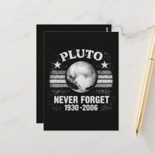 Cartão Postal Plutão Nunca Esqueça