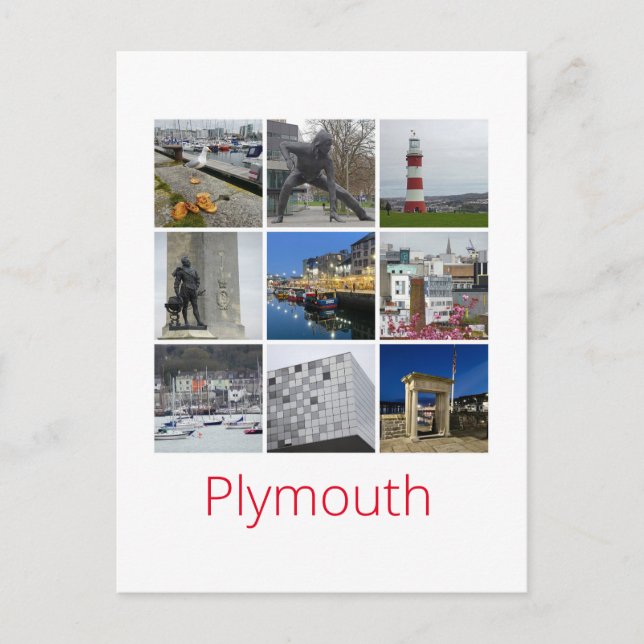 Cartão Postal Plymouth (Frente)