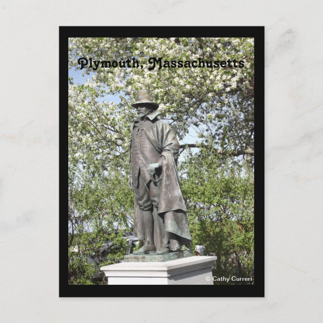 Cartão Postal Plymouth, Massachusetts (Frente)
