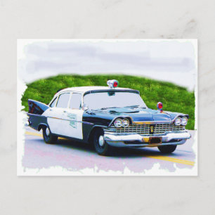 Cartão Postal Plymouth Old_Police_car