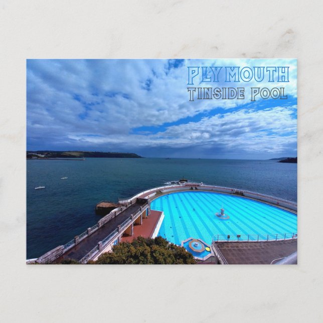 Cartão Postal Plymouth - Tinside Pool (Frente)