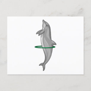 Cartão Postal Pneus de Malhação de golfinhos