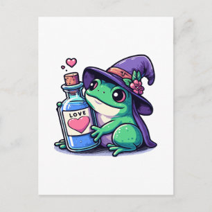 Cartão Postal Poção de amor kawaii de bruxa