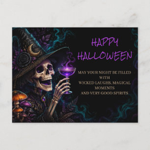 Cartão Postal Poção de Bruxa & Coquetel Gótico de Halloween 
