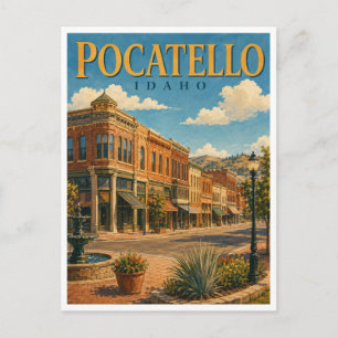 Cartão Postal Pocatello Idaho Old Town GeoSaga