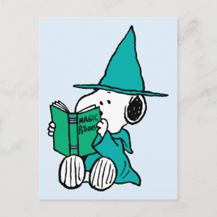 Cartão Postal Poções Mágicas de Halloween do Snoopy Peanuts